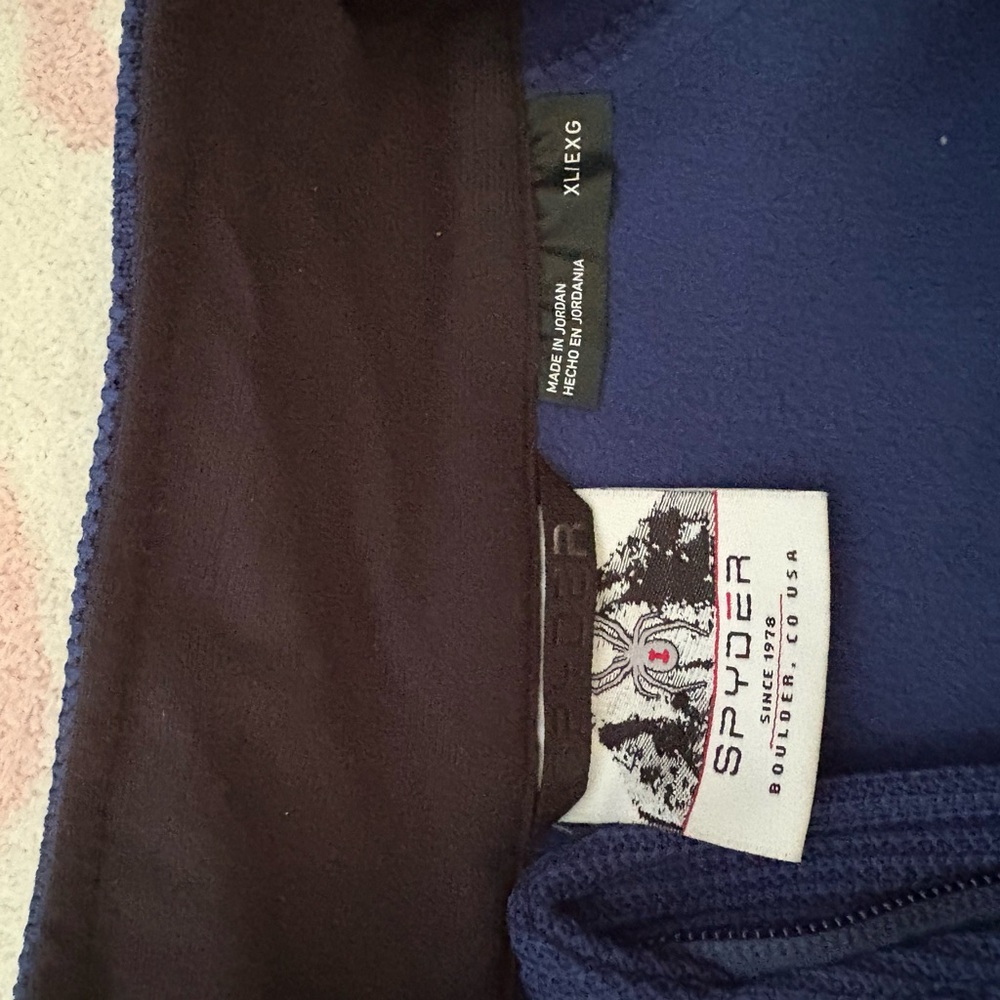 Spyder Brown and Blue Softshell Jacket